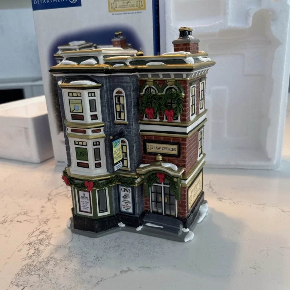 Department 56 Main Street Office Building Heritage Village Collection Retired - Picture 3 of 8